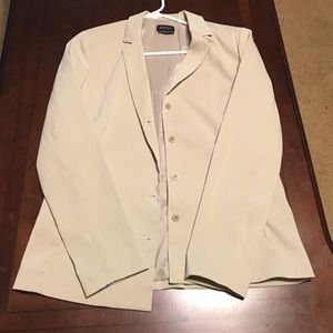 Womyn cream jacket size s