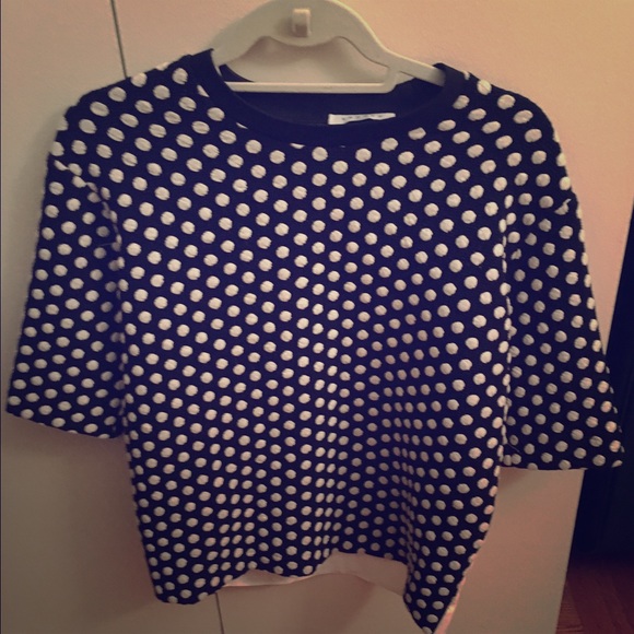 Sandro polkadot blouse top