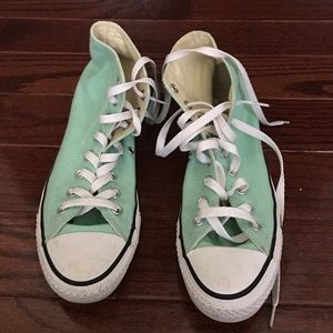 Mint high top converse