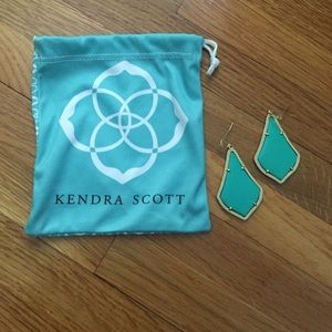 Kendra Scott Alexandra earrings in Teal Magnesite