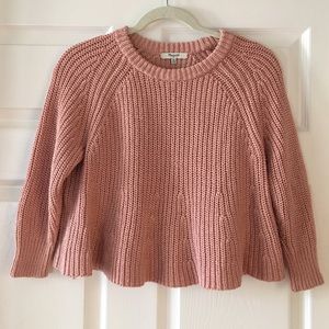madewell crop sweater.
