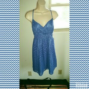 Cornflower Blue Polka-dot Dress **NEW**
