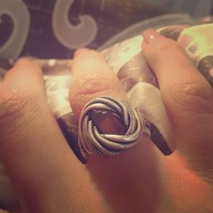 Wire wrapped pink tourmaline ring!