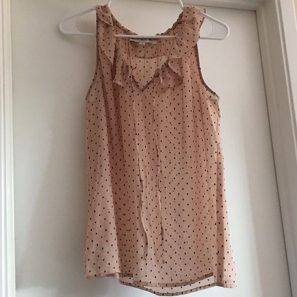 LOFT Sheer Sleeveless Top