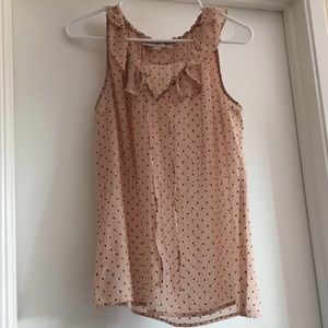 LOFT Sheer Sleeveless Top