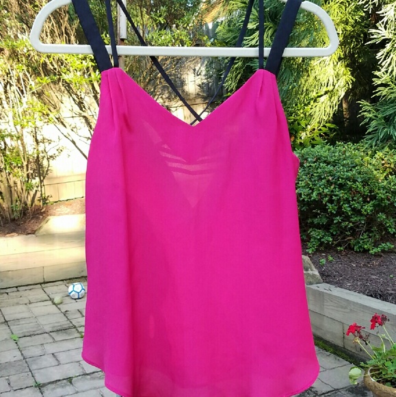 BCBGeneration Strappy Pink Tank