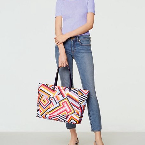 NWT! Tory Burch Geometric Print Tote/Wallet combo