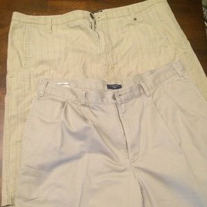 Bundle!!! 2 khakis shorts!! Men's 38
