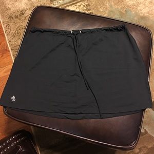 RALPH LAUREN skirt swimsuit coverup. Black L