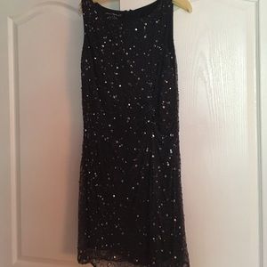 Pissaro Nights Sequin and Bead Cocktail Dress.