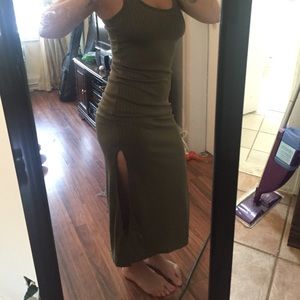 Olive Green Maxi