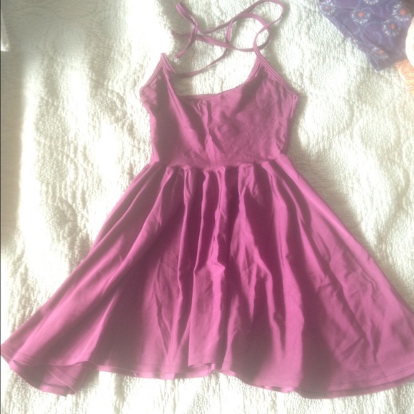 American Apparel halter dress in purple