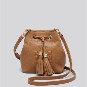 Authentic Tory Burch cross body bucket bag