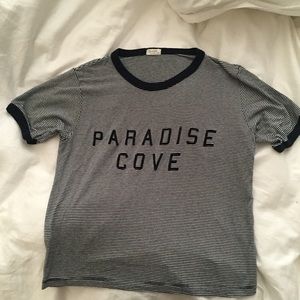Brandy cropped tee