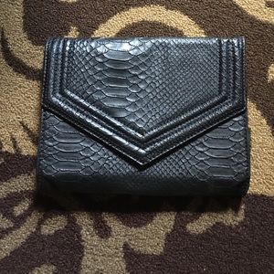 ASOS Black Snakeskin Clutch