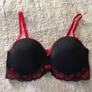 Sexy Black & Red Bra