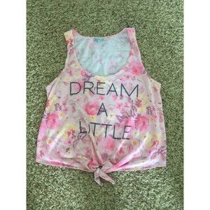 "DREAM A LITTLE" SLEEVELESS TOP