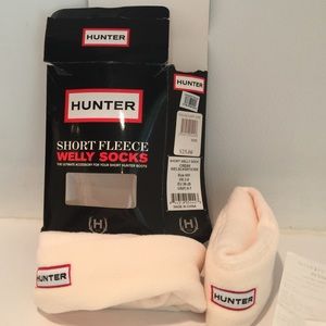 Hunter Welly Socks cream size M for short boots
