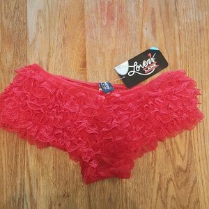 Lover's Lane red ruffle panty