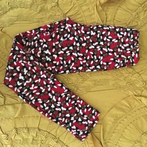 Lularoe tween red bee leggings