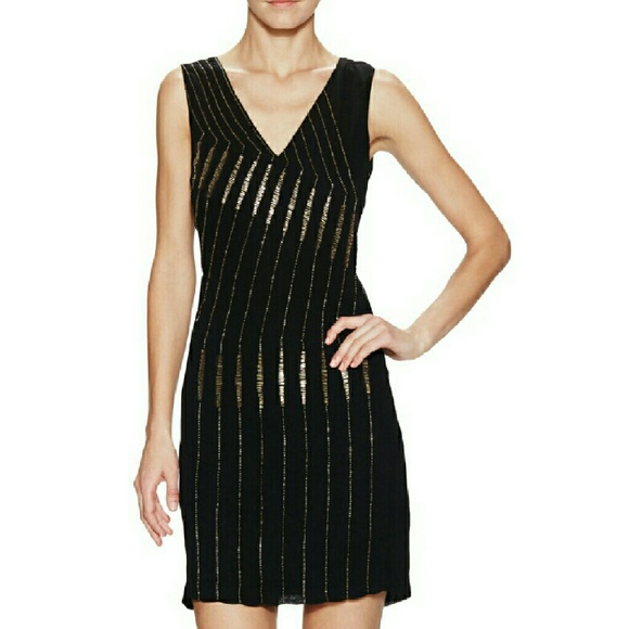 French Connection Dresses & Skirts - French Connection Atlantic Wave Beaded Dress