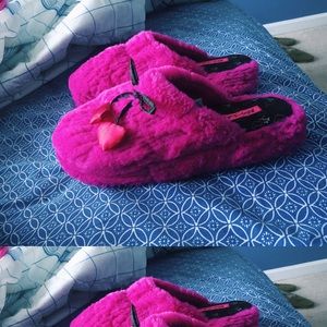 Bright Pink Betsey Johnson slippers