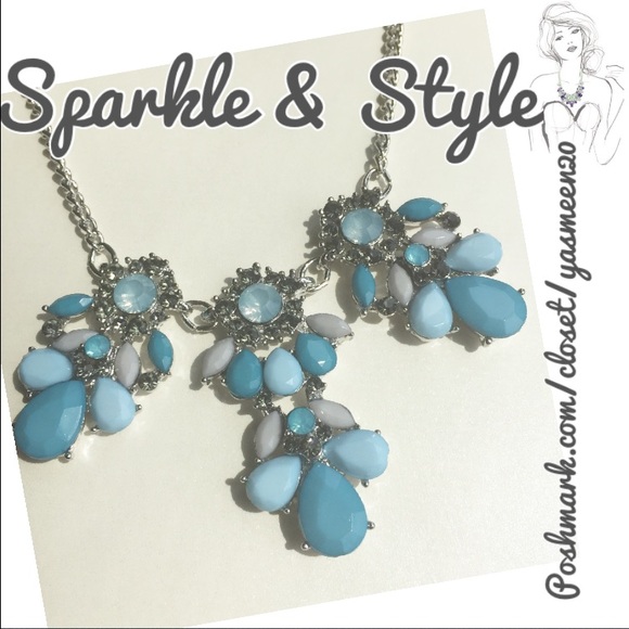 Jewelry - ✨ Blue stone necklace and earrings set ✨