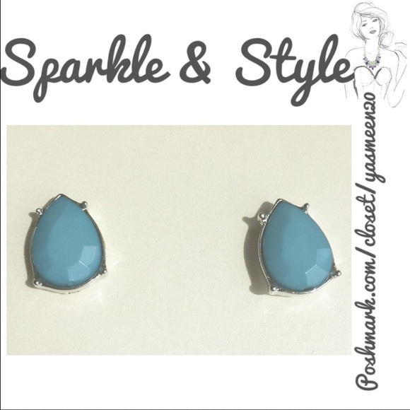 ✨ Blue stone necklace and earrings set ✨ - Picture 3 of 5