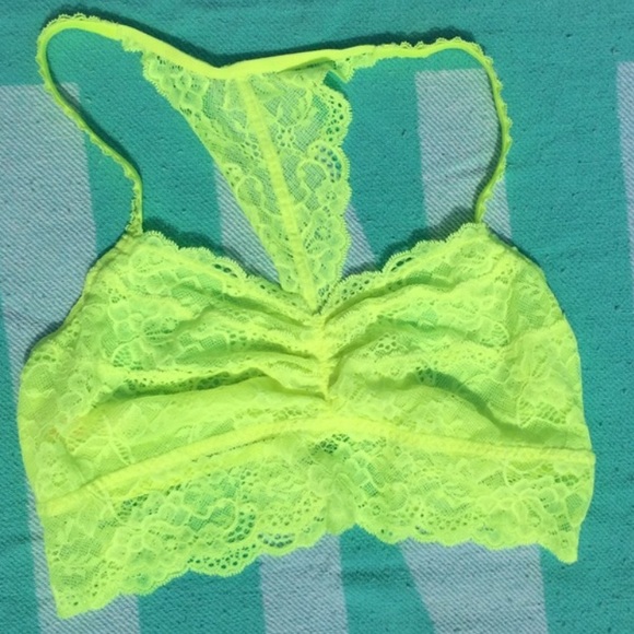 This is a neon bralette
