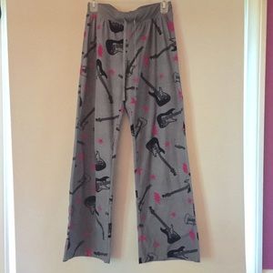 Grey Guitar Pajama Pants - Gift w/ Purchase!