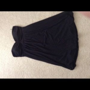 Black strapless bubble dress