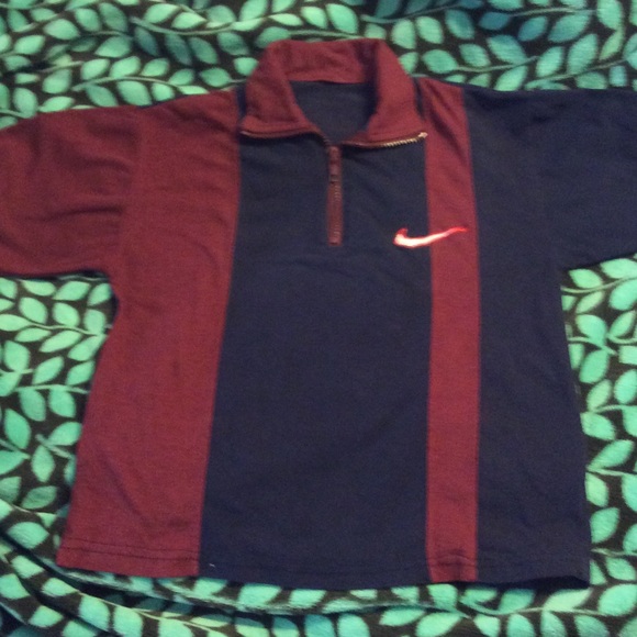 Blue & burgundy Boys Nike Shirt