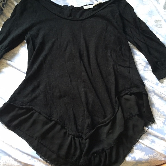 urban outfitters black long sleeve shirt