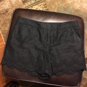 Ann Taylor Loft linen shorts sz 12 black