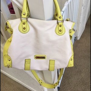 Steve Madden neon yellow/beige Purse