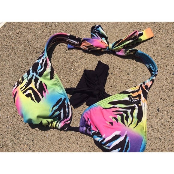 Roxy B Cup Colorful Bikini Top