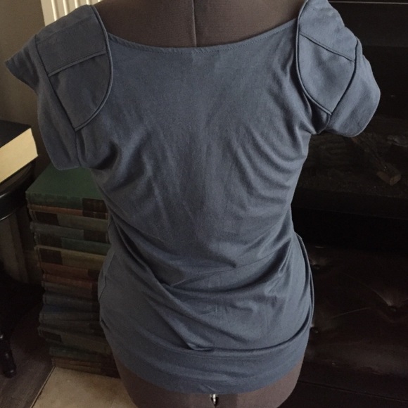 Blue-gray banana republic top - Picture 2 of 4