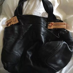Black leather JIMMY CHOO shoulder bag