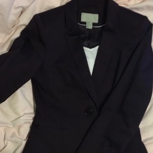 H&M DARK PLUM/PURPLE BLAZER