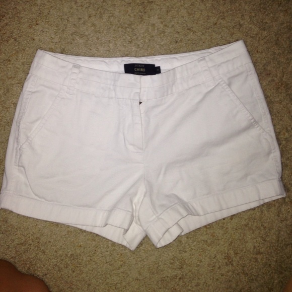 White & black J Crew 3 in Chino Shorts BUNDLE