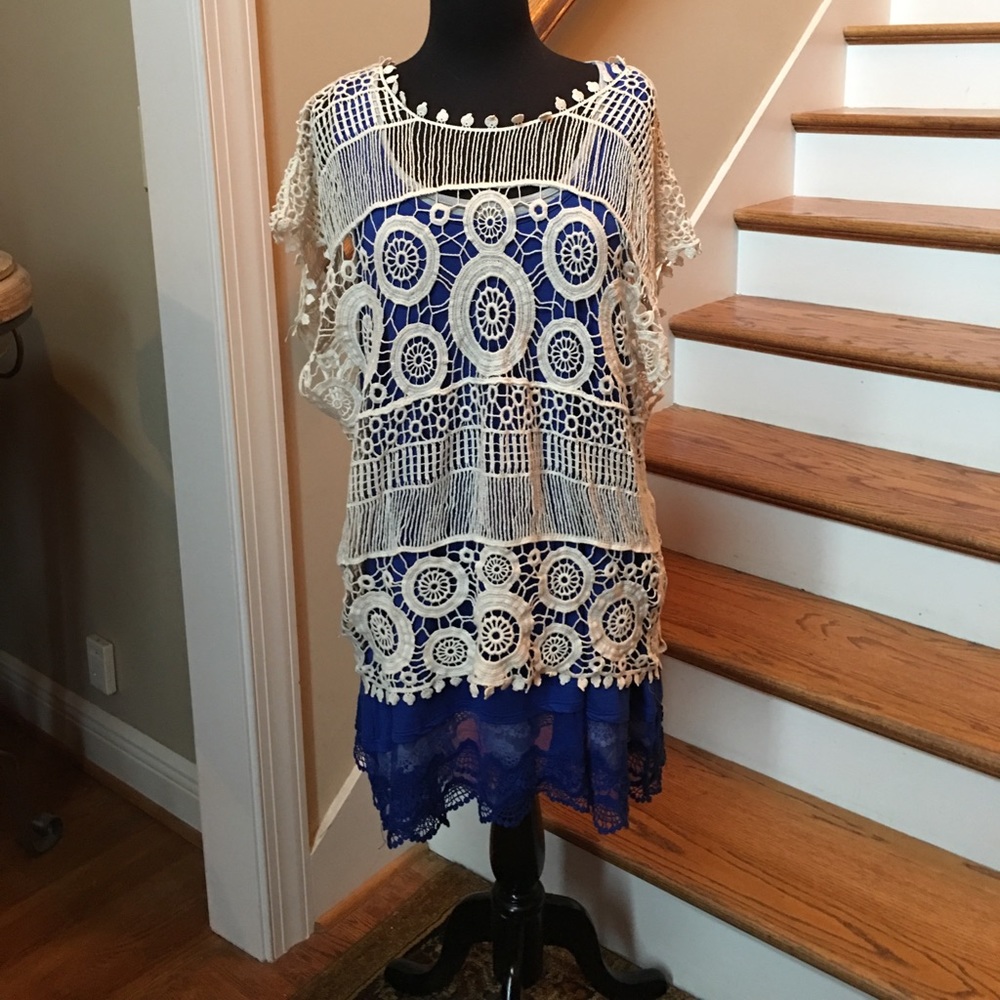 Beige Coverup for swimsuit or shirt - Picture 2 of 8