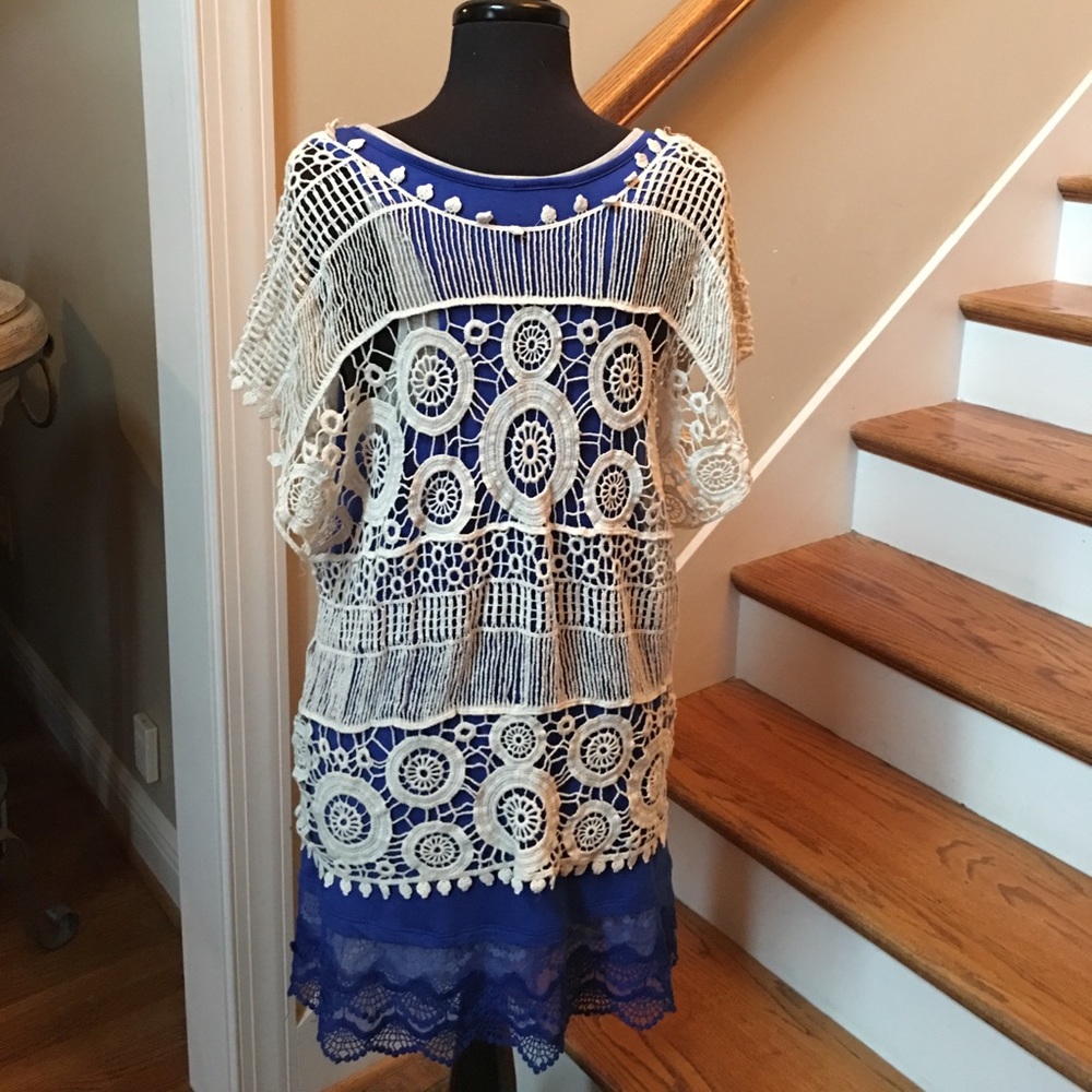 Beige Coverup for swimsuit or shirt - Picture 4 of 8