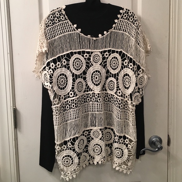 Beige Coverup for swimsuit or shirt - Picture 5 of 8