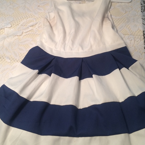 Sailor Style Blue and White Dress