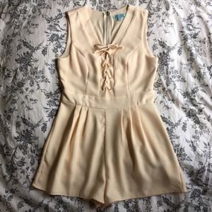 Lace-up Romper