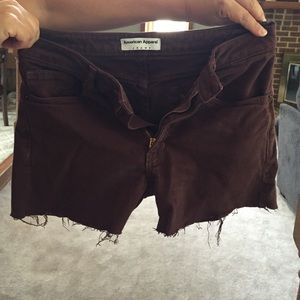 American Apparel maroon shorts