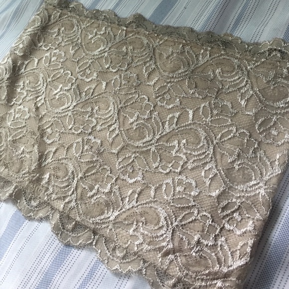 Tan lace bandeau