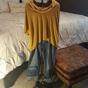 Golden yellow top  FALL'S ALMOST HERE!