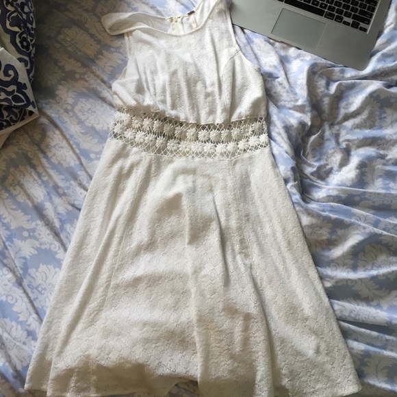 white Free People dress