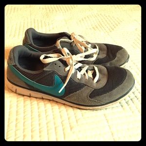 Grey Nike running shoes size 9
